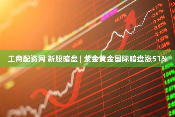 工商配资网 新股暗盘 | 紫金黄金国际暗盘涨51%